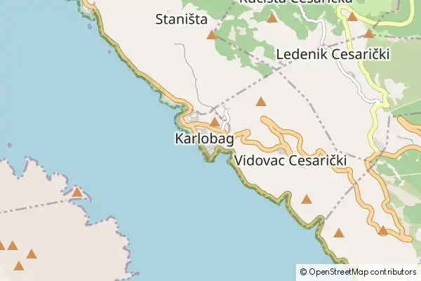 Mapa Karlobag