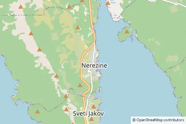 Mapa Nerezine