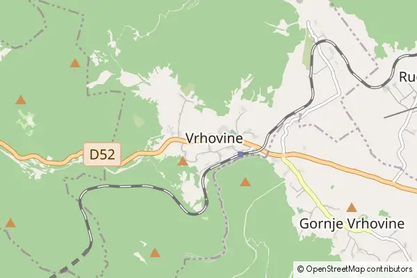 Mapa Vrhovine