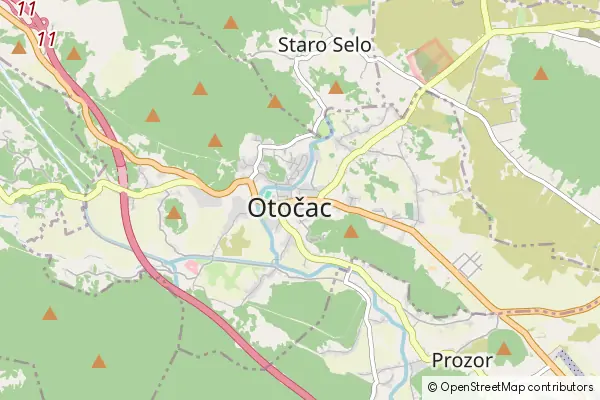 Mapa Otočac