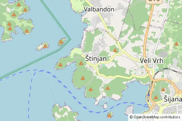 Mapa Štinjan