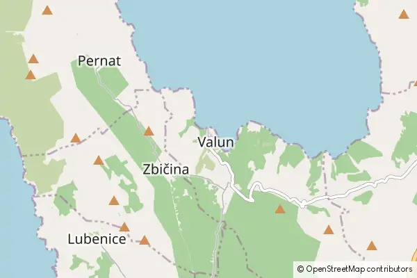 Mapa Valun