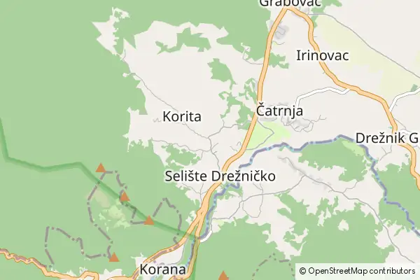 Mapa Dreznicko Seliste