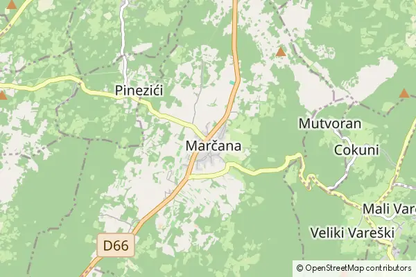 Mapa Marčana