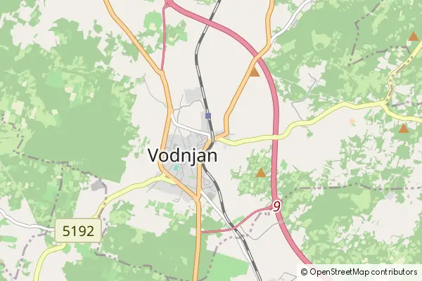 Mapa Vodnjan