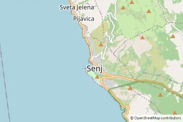 Mapa Senj