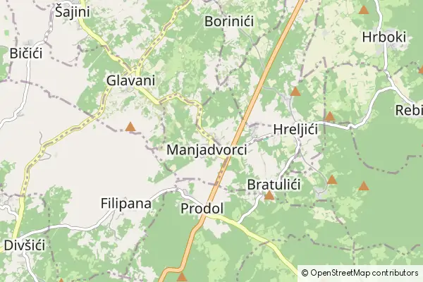 Mapa Manjadvorci