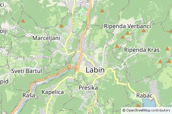 Mapa Labin