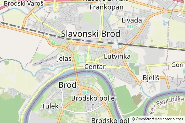 Mapa Slavonski Brod