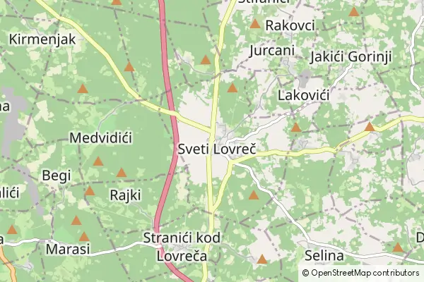 Mapa Sveti Lovreč