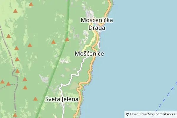 Mapa Mošćenice