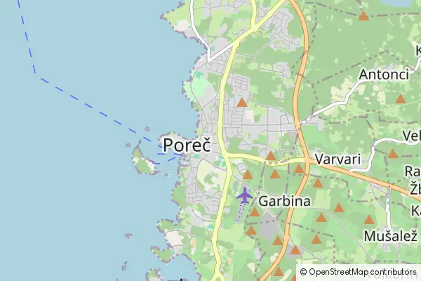 Mapa Poreč