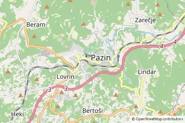 Mapa Pazin