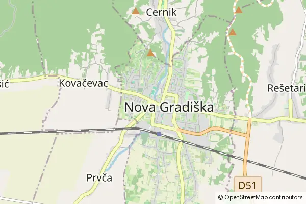 Mapa Nova Gradiška