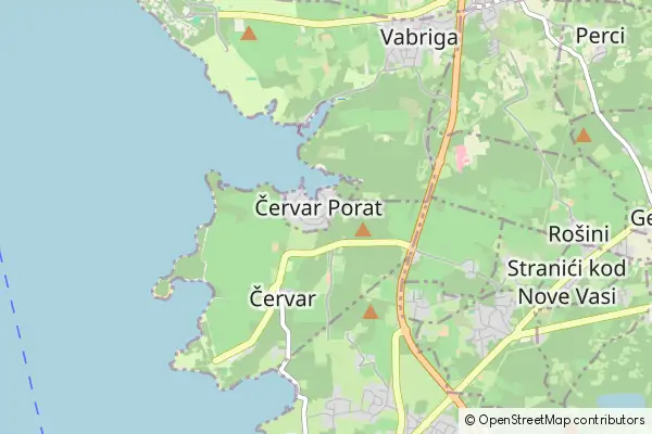 Mapa Cervar Porat