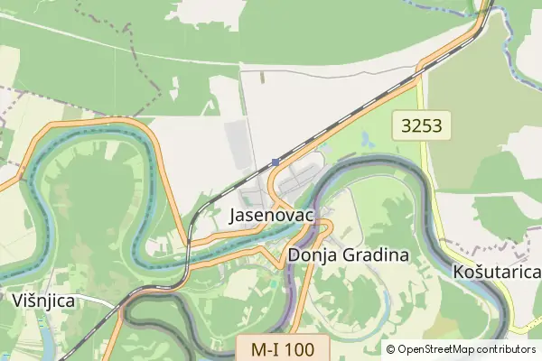 Mapa Jasenovac