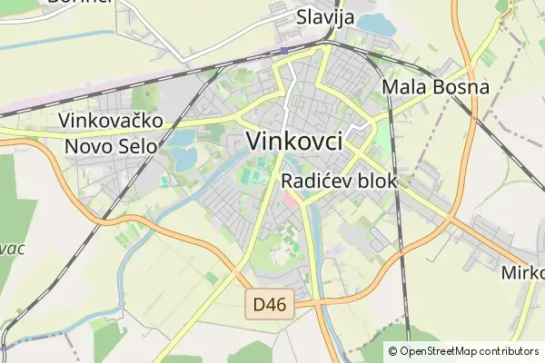 Mapa Vinkovci