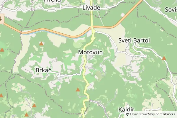 Mapa Motovun