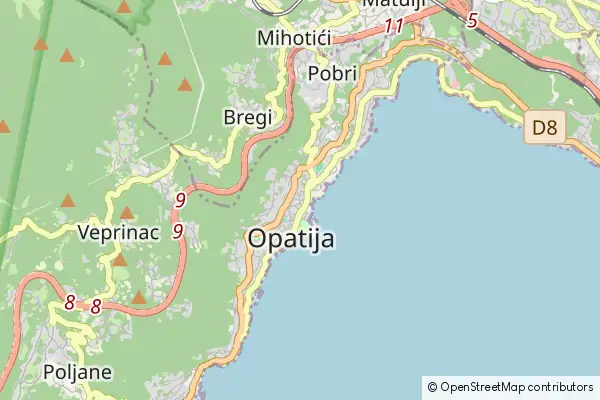 Mapa Opatija