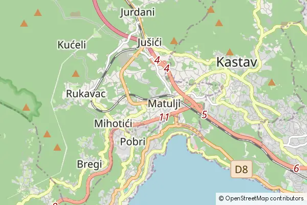 Mapa Matulji