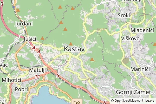 Mapa Kastav