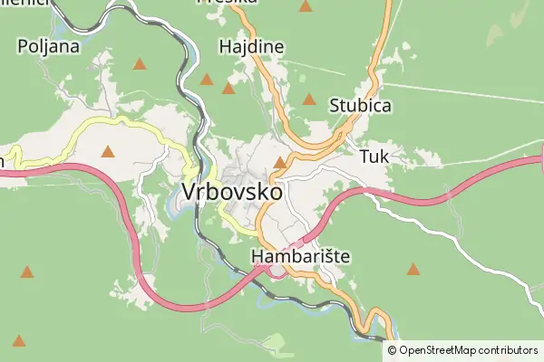 Mapa Vrbovsko