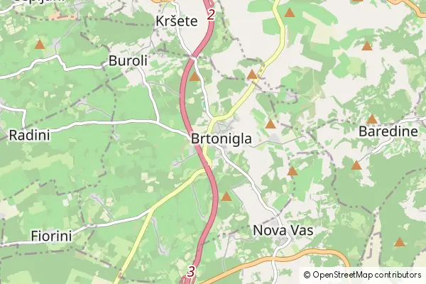 Mapa Brtonigla