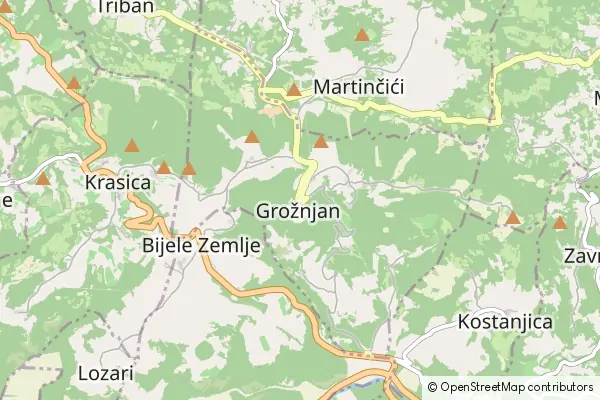 Mapa Grožnjan