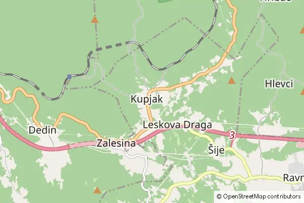 Mapa Kupjak