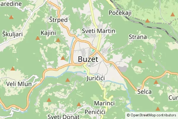 Mapa Buzet