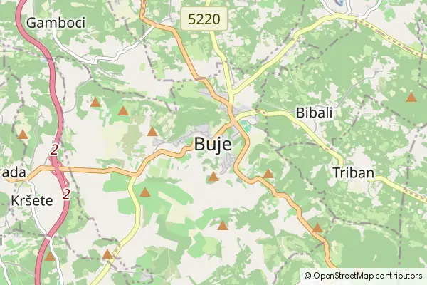 Mapa Buje