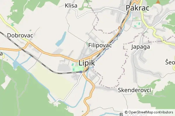 Mapa Lipik