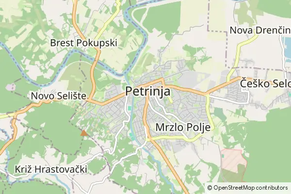 Mapa Petrinja