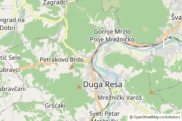 Mapa Duga Resa