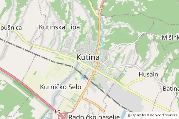 Mapa Kutina