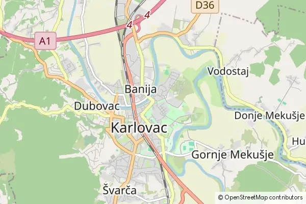 Mapa Karlovac