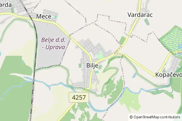 Mapa Bilje