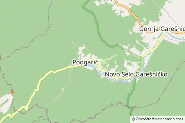 Mapa Podgarić