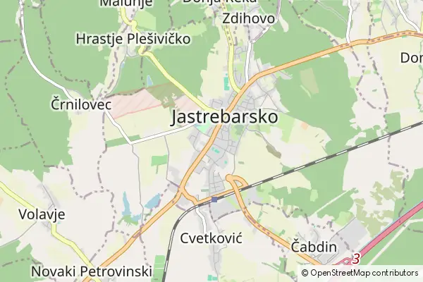 Mapa Jastrebarsko