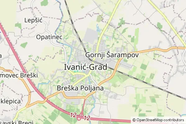 Mapa Ivanić Grad