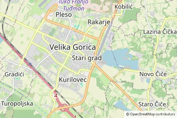 Mapa Velika Gorica