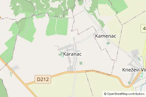 Mapa Karanac