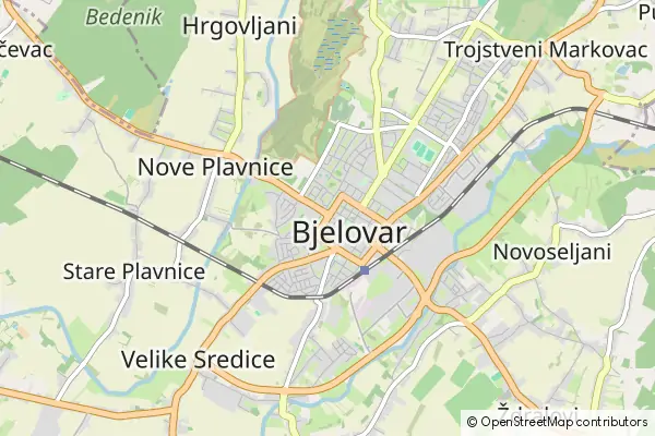 Mapa Bjelovar