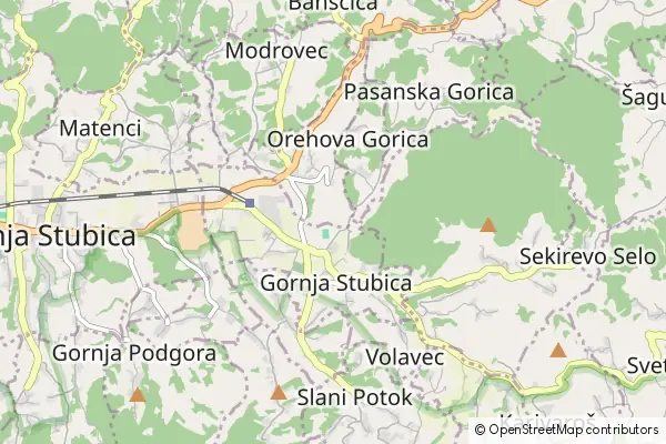 Mapa Gornja Stubica