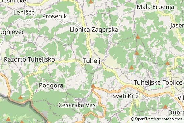 Mapa Tuhelj