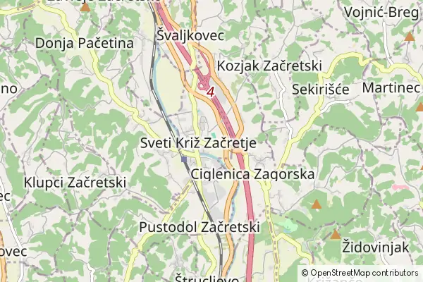 Mapa Sveti Križ Začretje