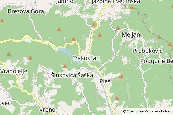 Mapa Trakošćan