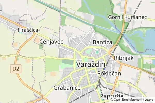 Mapa Varaždin