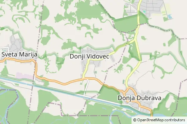 Mapa Donji Vidovec