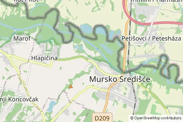 Mapa Mursko Središće